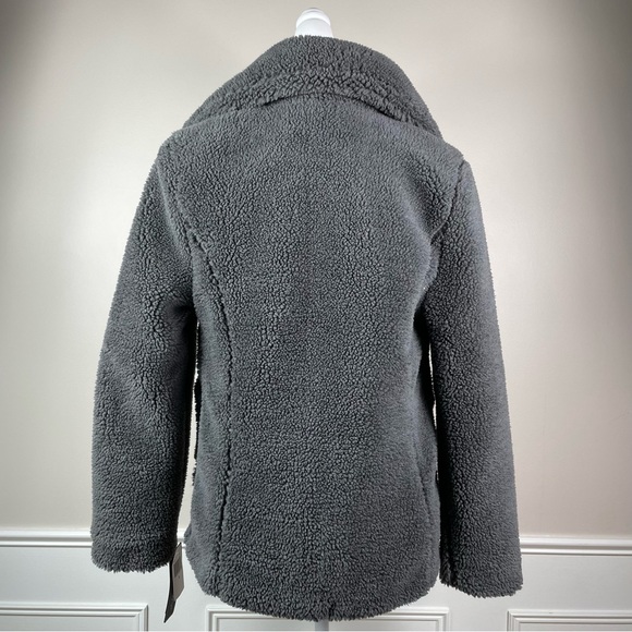 Sebby Collection Grey Teddy Sherpa Fleece NWT. SZ:S. - Picture 2 of 15